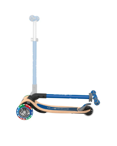 Globber Primo Wood Katlanabilir Işıklı Scooter - Lacivert