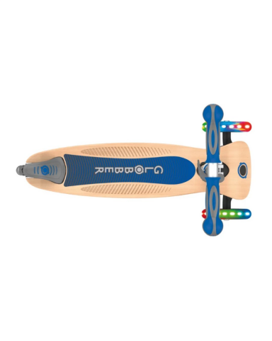 Globber Primo Wood Katlanabilir Işıklı Scooter - Lacivert