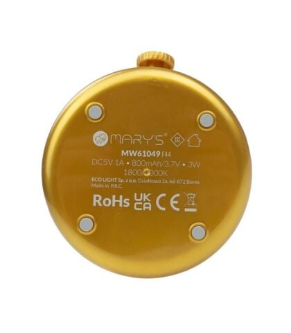 Mary's Flame Sarı Led Gece Lambası