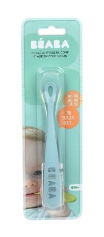 Beaba - Silikon Kaşık Seti Windy Blue