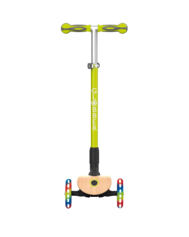 Globber Primo Wood Katlanabilir Işıklı Scooter - Yeşil