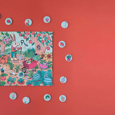 Londji Puzzle Rabbit's Garden / Tavşanın Bahçesi (24 Parça)