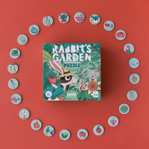 Londji Puzzle Rabbit's Garden / Tavşanın Bahçesi (24 Parça)