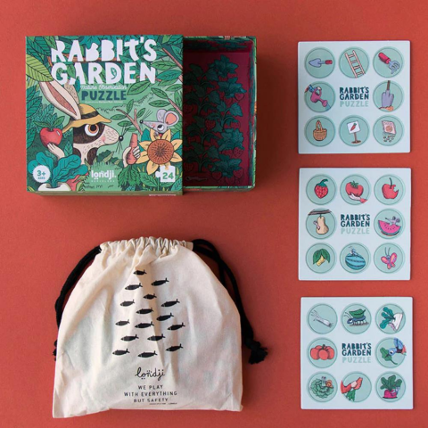 Londji Puzzle Rabbit's Garden / Tavşanın Bahçesi (24 Parça)