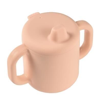 Beaba - 2 Kulplu Silikon Öğrenme Suluğu Pink