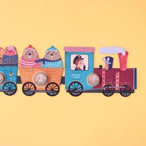 Londji Puzzle / My Little Train (3 Parça x 10 Puzzle)