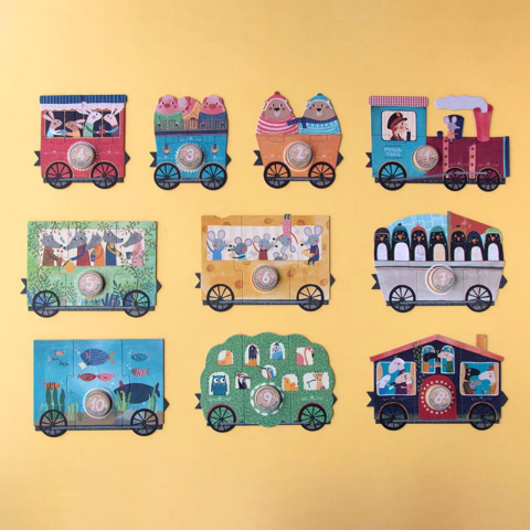 Londji Puzzle / My Little Train (3 Parça x 10 Puzzle)