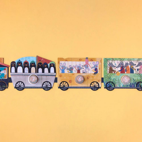 Londji Puzzle / My Little Train (3 Parça x 10 Puzzle)