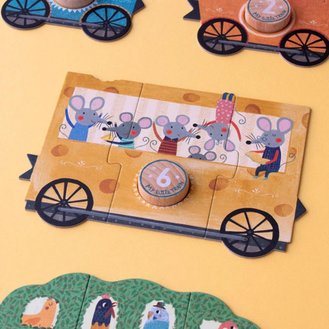 Londji Puzzle / My Little Train (3 Parça x 10 Puzzle)