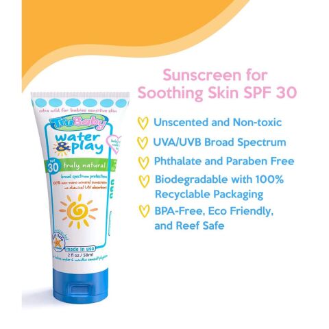 Trukid Trubaby Water&Play SPF30 Mineral Bebek Güneş Kremi 58ml