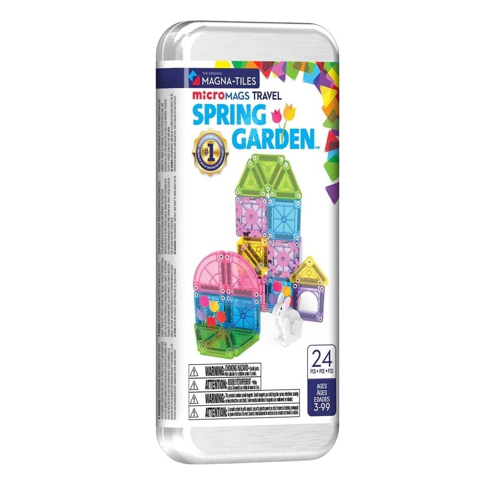 Magna-Tiles - Travel Set - Bahar Bahçe Seti Manyetik Bloklar - 24 Parça