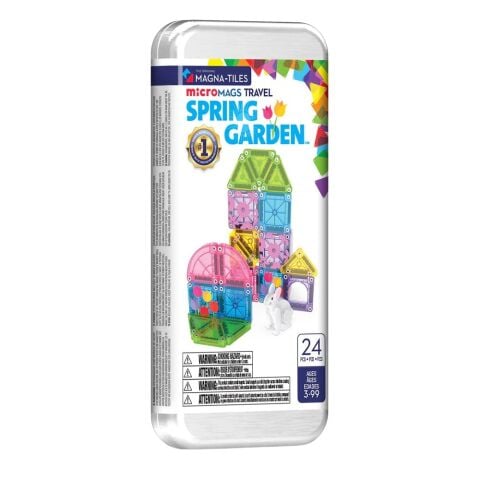 Magna-Tiles - Travel Set - Bahar Bahçe Seti Manyetik Bloklar - 24 Parça