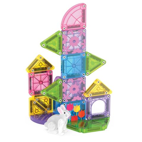 Magna-Tiles - Travel Set - Bahar Bahçe Seti Manyetik Bloklar - 24 Parça