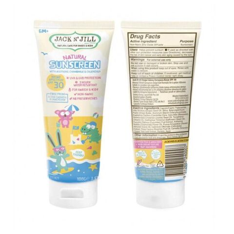 Jack N' Jill Sunscreen SPF 30+ Natural Güneş Kremi 100ml