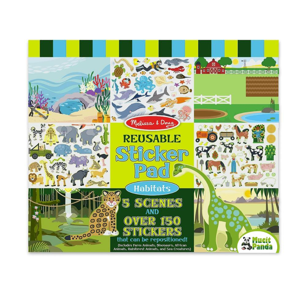 Melissa & Doug Tak Çıkar Çıkartma Kitabı - Hayvanlar