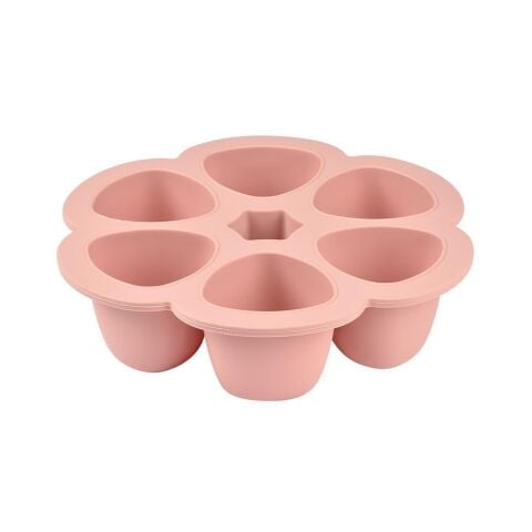 Beaba - Silikon 6lı Sıcak & Soğuk Saklama Kabı Old Pink 6 x 90ml