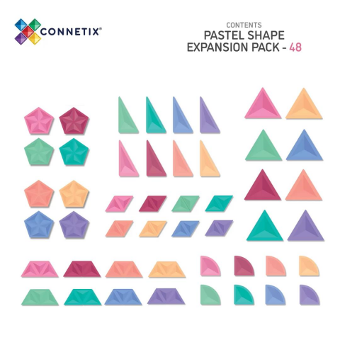 Connetix Pastel Shape Expansion Set - 48 Parça