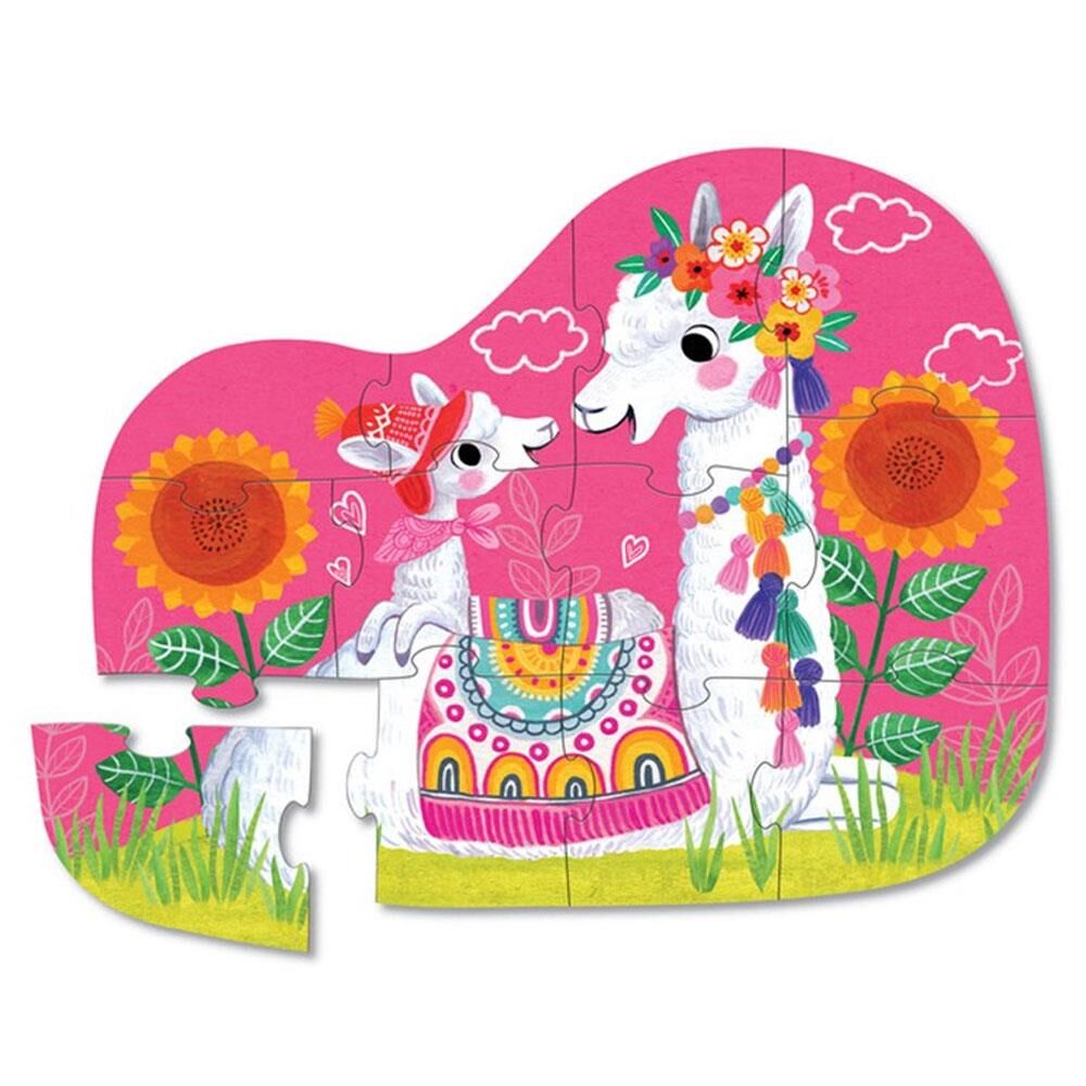 Crocodile Creek Mini Puzzle Llama Love 12 Parçalı Yapboz