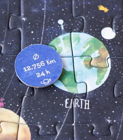 Londji Tiny 50 Parça Puzzle - Planets