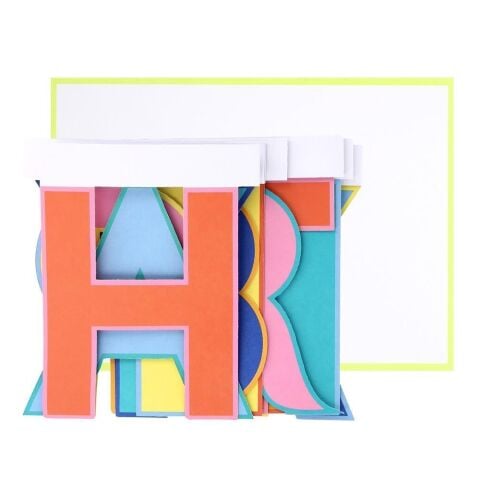 Meri Meri - Happy Birthday Tebrik Kartı