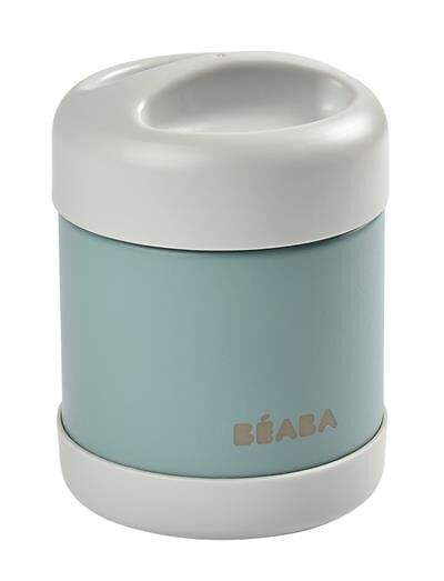 Beaba - Paslanmaz Çelik Yiyecek Termosu 300 ml  (light mist/eucalyptus green)