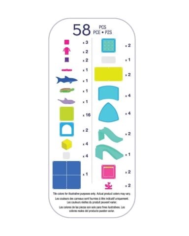 Magna-Tiles - Undersea Adventure Manyetik Bloklar - 58 Parça