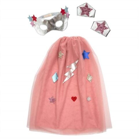 Meri Meri - Superhero Cape Dress-Up - Pelerinli Süper Kahraman Elbise Kiti