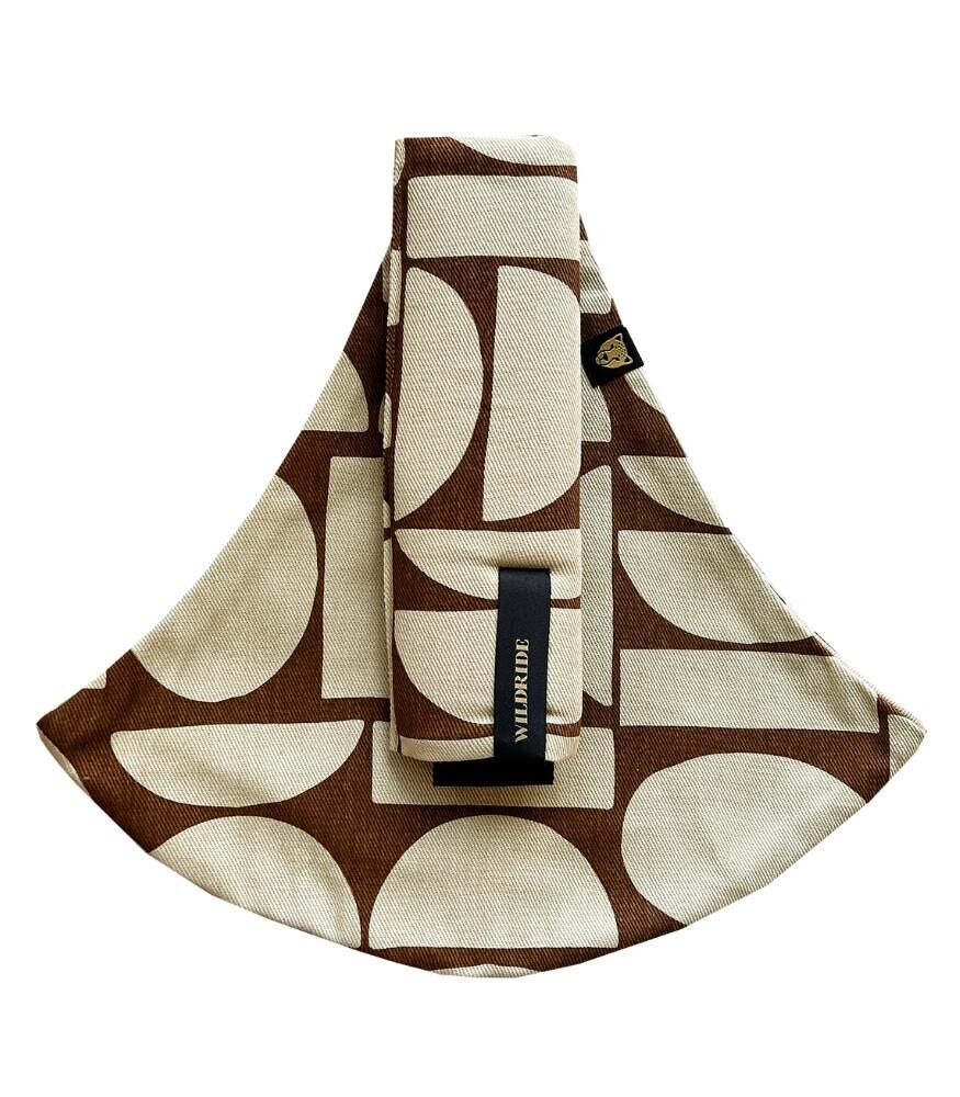 Wildride Boho - Kahve-Krem Desenli Pamuklu Çocuk Taşıyıcı