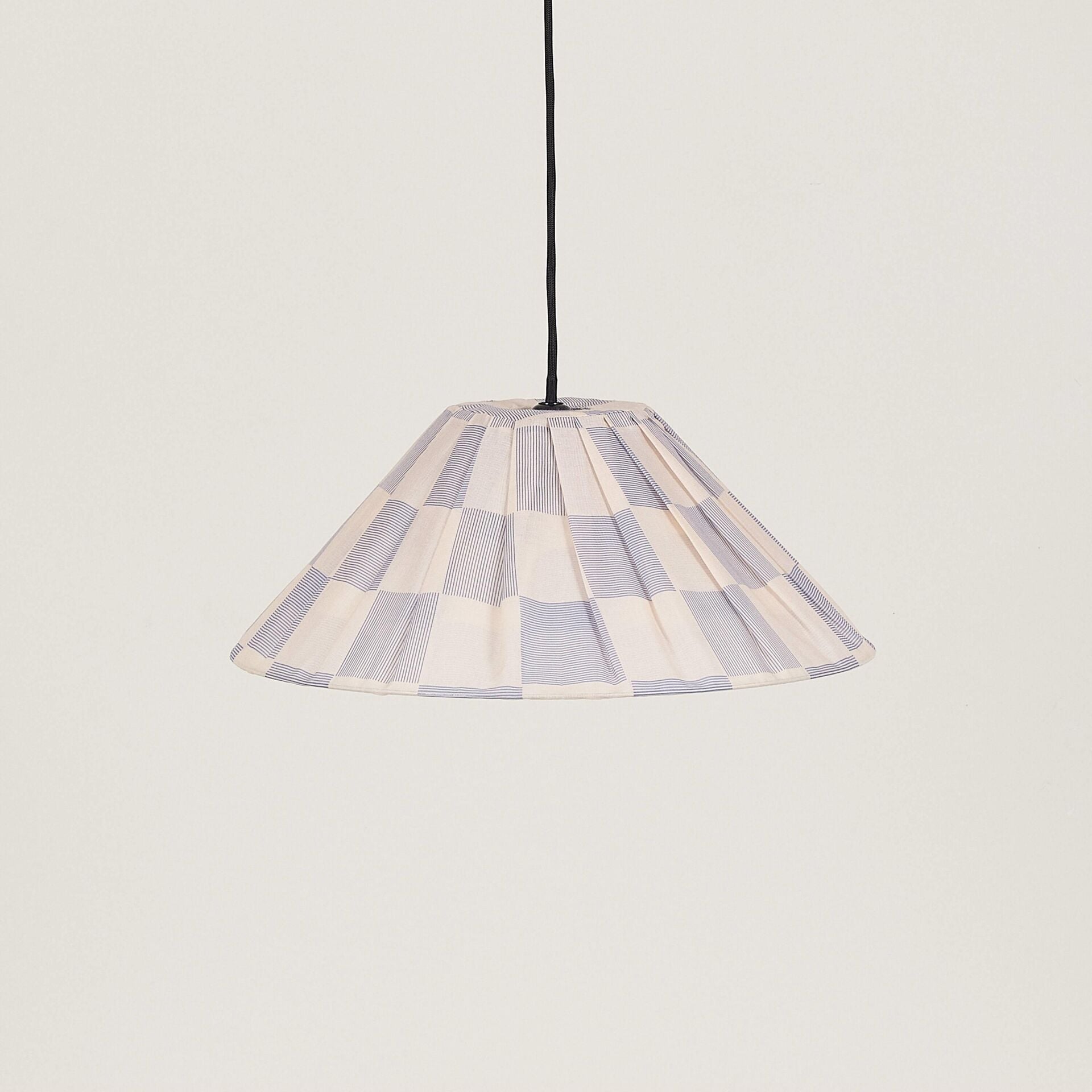 Nobodioz Ava Aydınlatma Şapkası, 50cm çap, Blue Ink Checks