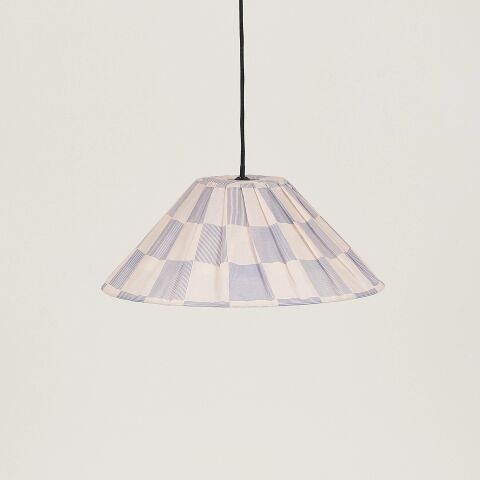 Nobodioz Ava Aydınlatma Şapkası, 50cm çap, Blue Ink Checks