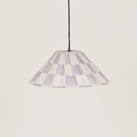 Nobodioz Ava Aydınlatma Şapkası, 50cm çap, Blue Ink Checks