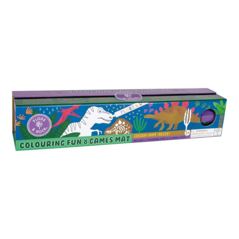 Floss & Rock Boyanabilir Oyun ve Aktivite Matı / Dino