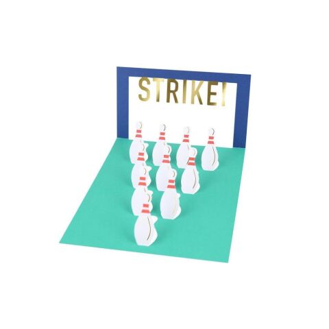 Meri Meri - Bowling Tebrik Kartı