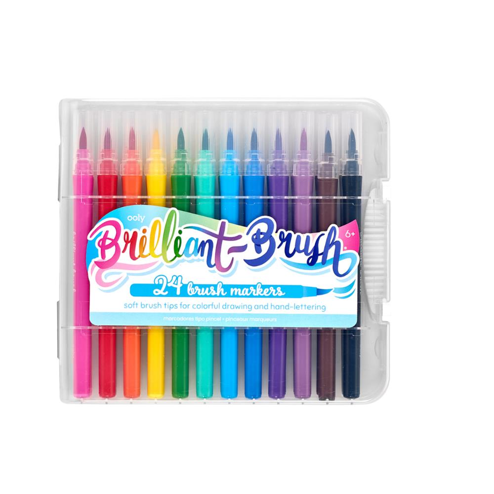Ooly Brilliant Brush Fırça Uçlu 24lü Keçeli Kalem