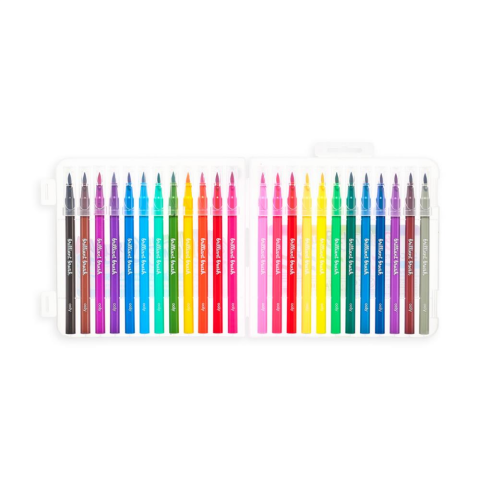 Ooly Brilliant Brush Fırça Uçlu 24lü Keçeli Kalem