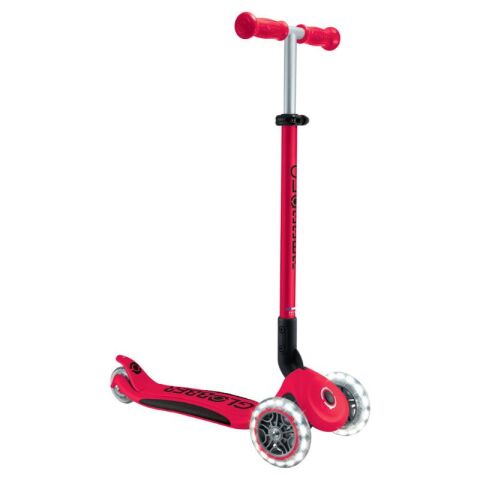 Globber Elite Deluxe Işıklı Scooter - Kırmızı