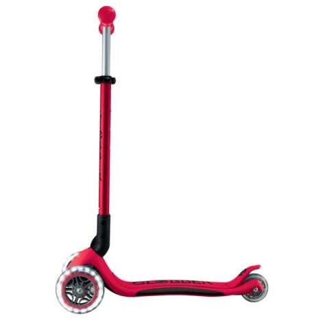 Globber Elite Deluxe Işıklı Scooter - Kırmızı