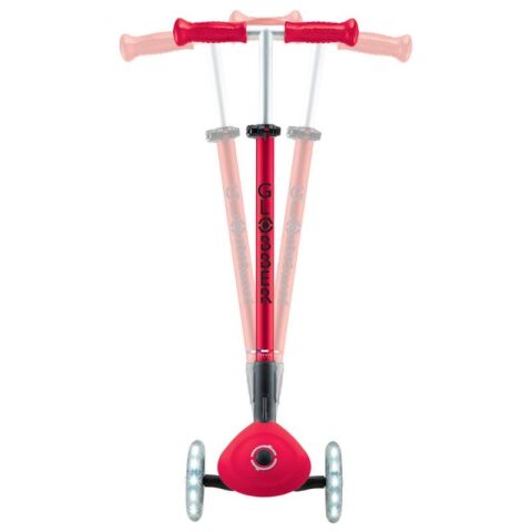 Globber Elite Deluxe Işıklı Scooter - Kırmızı