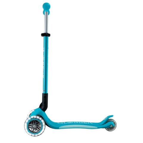 Globber Elite Deluxe Işıklı Scooter - Mavi