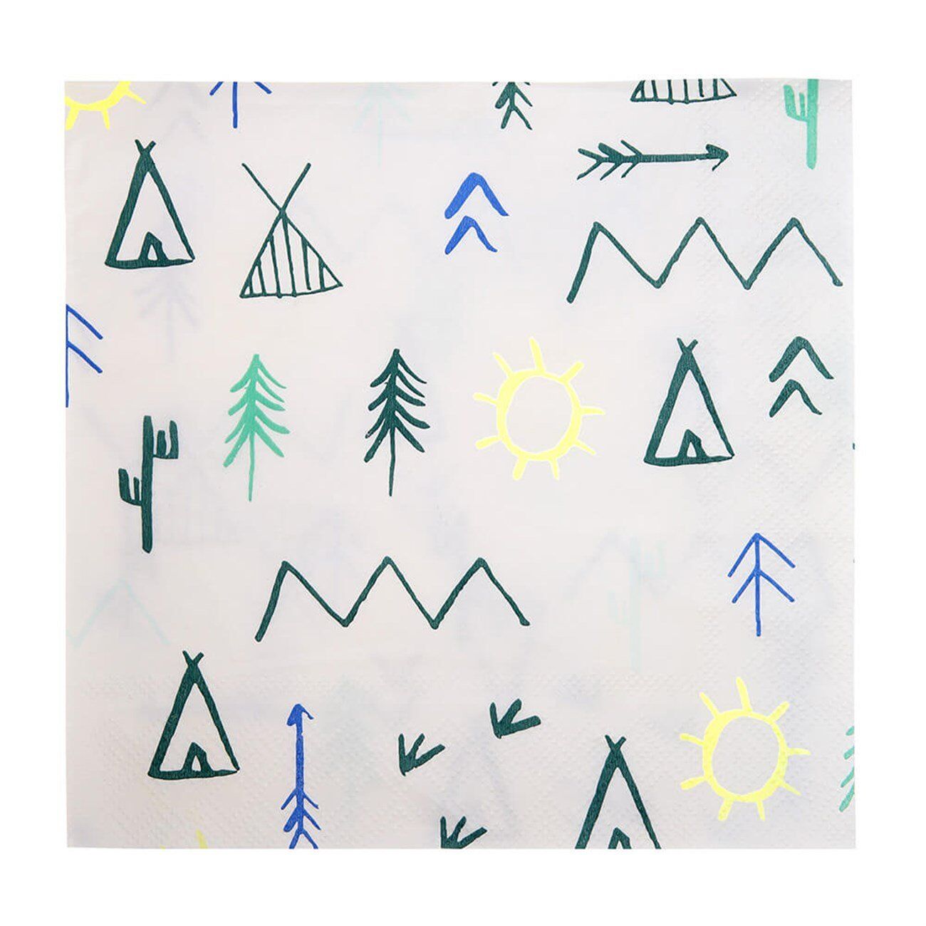Meri Meri - Let's Explore Napkins - Kamp Peçete - L