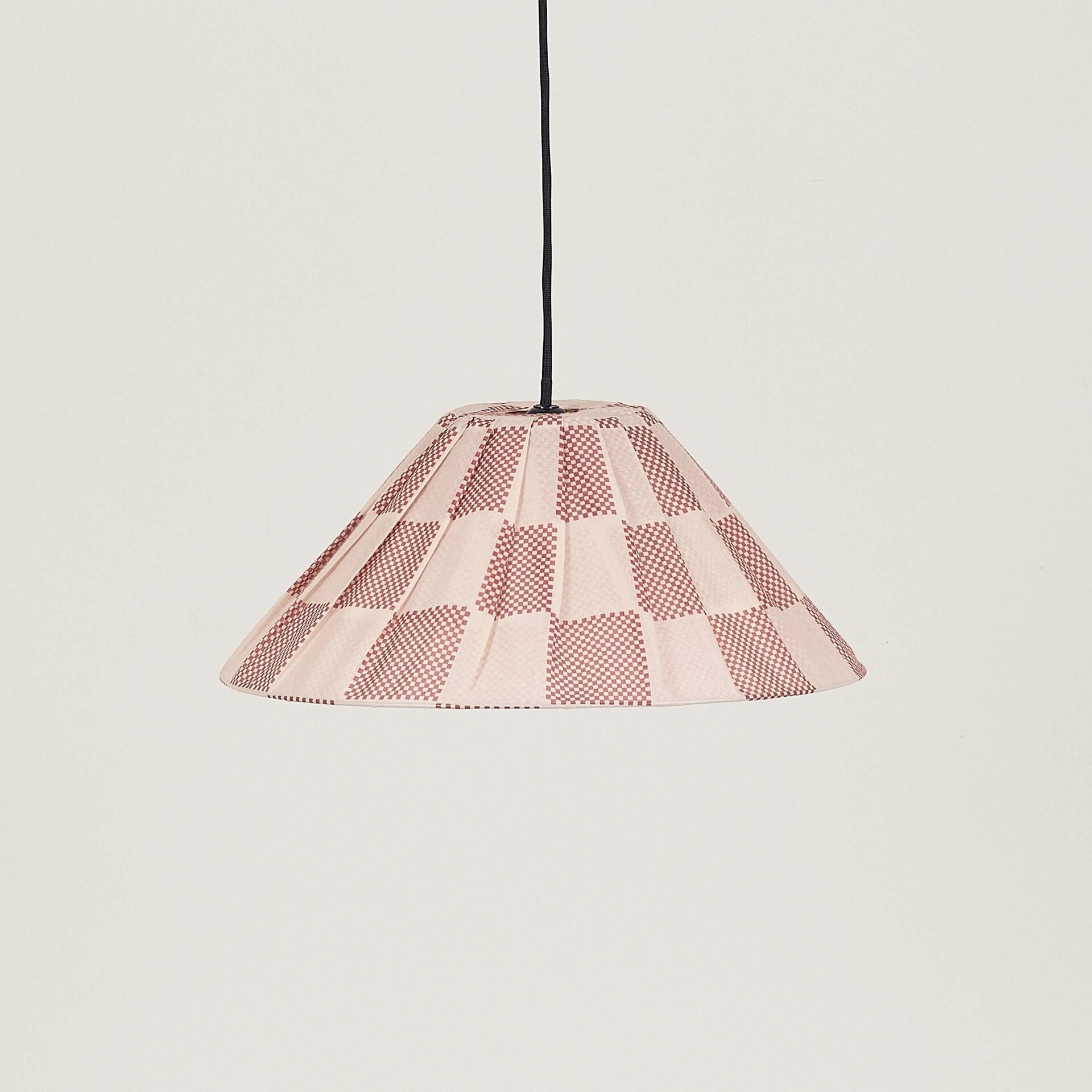 Nobodioz Ava Aydınlatma Şapkası, 50cm çap, Burnt Red Checks