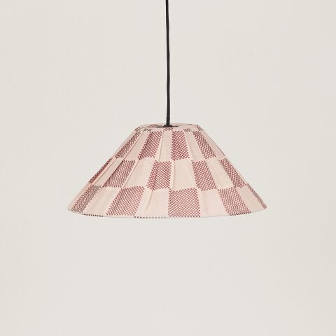 Nobodioz Ava Aydınlatma Şapkası, 50cm çap, Burnt Red Checks