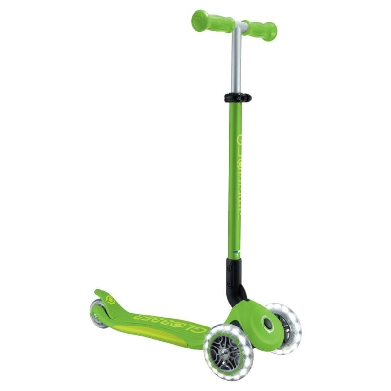 Globber Elite Deluxe Işıklı Scooter - Elma Yeşili