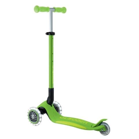 Globber Elite Deluxe Işıklı Scooter - Elma Yeşili