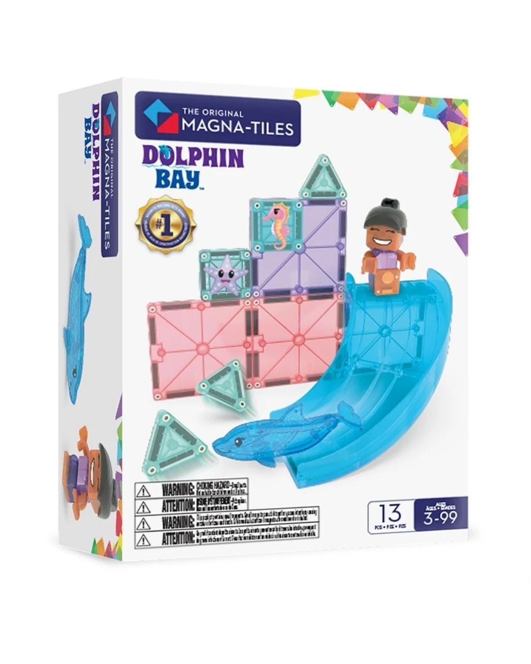 Magna-Tiles - Dolphin Bay Manyetik Bloklar - 13 Parça