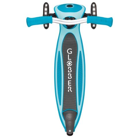 Globber Master Işıklı Katlanabilir Scooter - Okyanus Mavisi