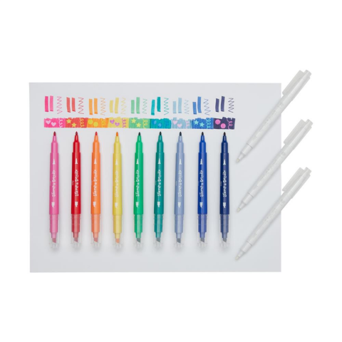 Ooly Stamp A Doodle Çift Uçlu 12’li Keçeli Kalem