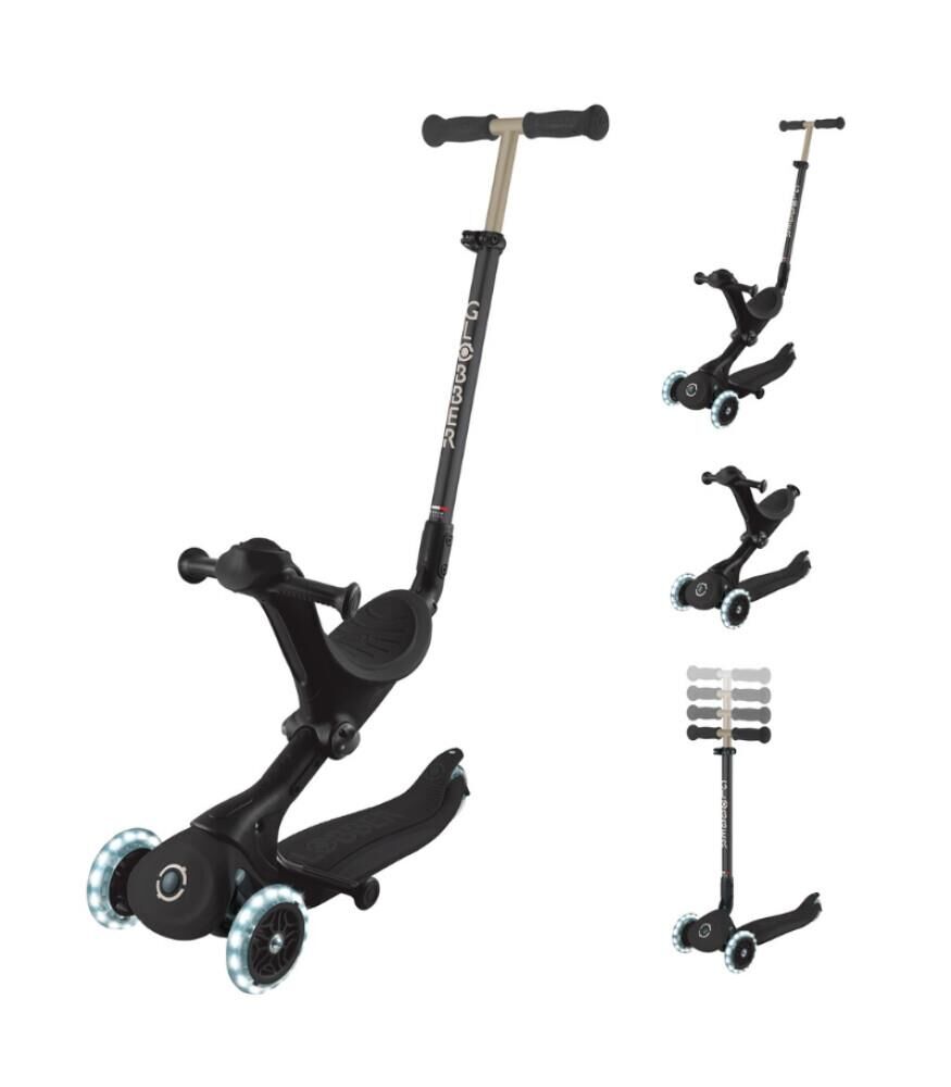 Globber Go Up Deluxe Işıklı Scooter - Siyah