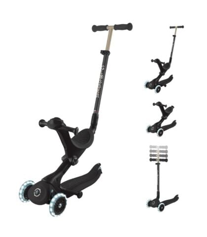 Globber Go Up Deluxe Işıklı Scooter - Siyah