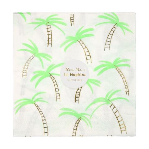 Meri Meri - Palmiye Peçete - L - 16'Lı